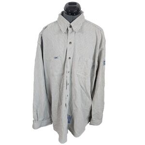 Tyndale Flame Resistant Button Down‎ Shirt Men's 2XLN Long Sleeve